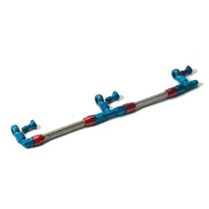 Weber Fuel Rail - Red/Blue ( Underneath )